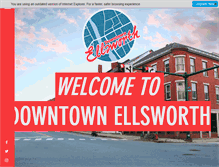 Tablet Screenshot of downtownellsworth.com